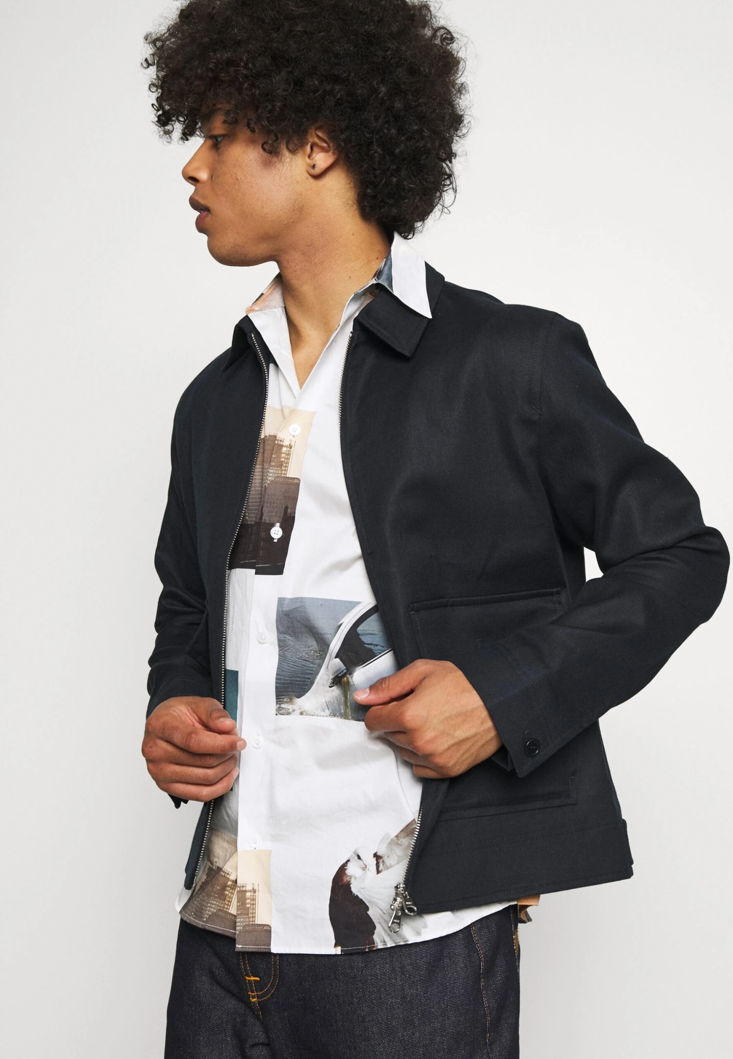 ARKET Summer Jacket - Navy 4 ARKET Summer Jacket - Navy - Image 4