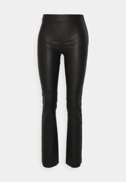 ARKET Leather Trousers - Black -Arket UK Sales Store abeea94b2b734911a1ac298bc845e56b