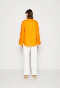 ARKET Button-Down Blouse - Orange -Arket UK Sales Store c96784b20bbf424fa71314432a716199