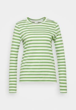 ARKET Long Sleeved Top - Green/Off White Stripe -Arket UK Sales Store daf8630e2d5d4d4692f786222b091a86