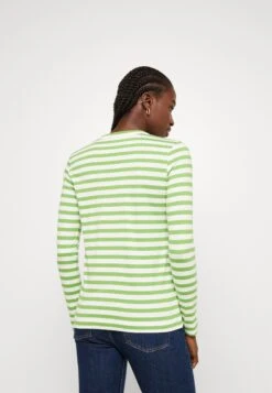 ARKET Long Sleeved Top - Green/Off White Stripe -Arket UK Sales Store db6697114d114481bfe72bc682629fe2